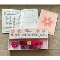 Wedding Reception Mini Coloring Book With Flower Girl Thank You Crayons Gift From Crayonsrecycled | Etsy (US)