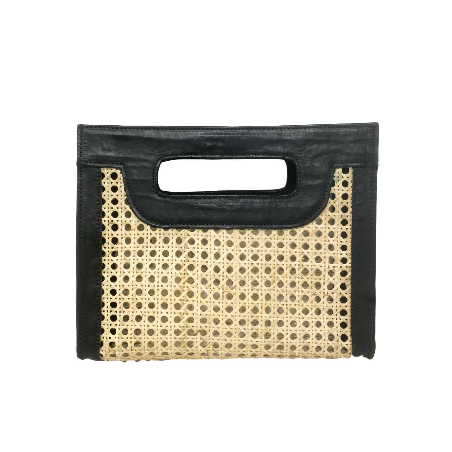 Kate Cane Bag - Black Leather | Wolf and Badger (Global excl. US)