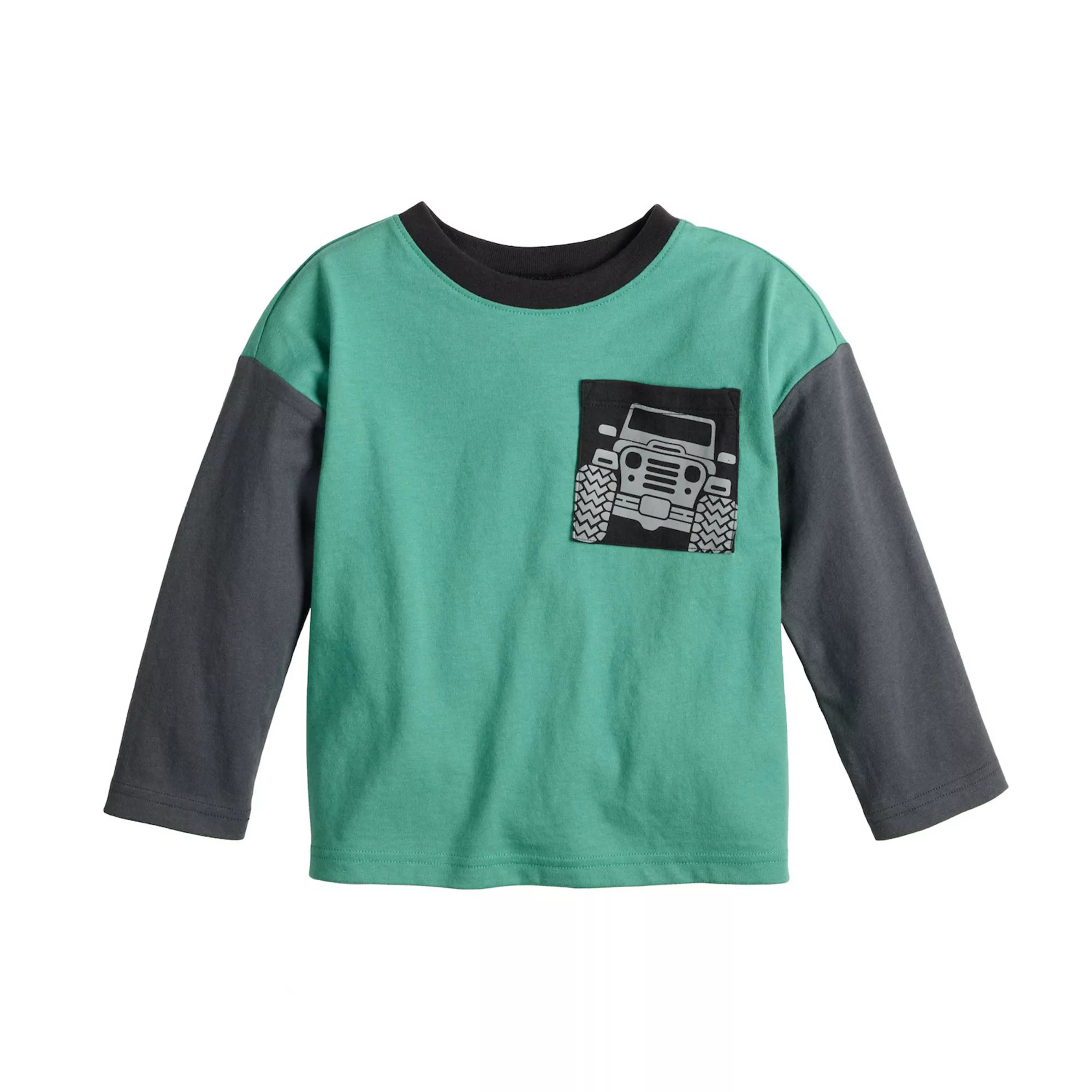 Baby & Toddler Boy Jumping Beans® Colorblock Graphic Pocket Tee | Kohl's