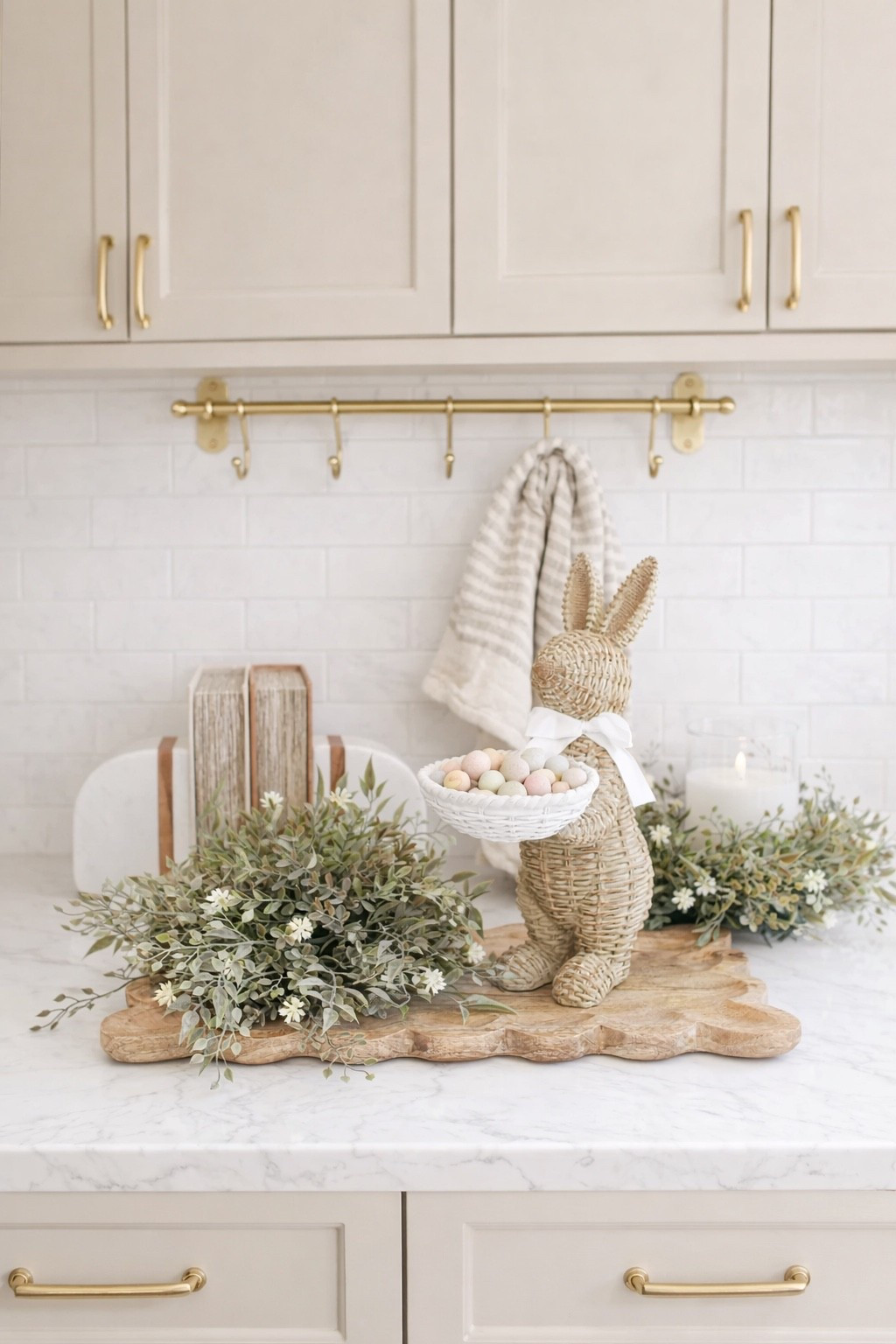 Woven Easter Bunny Bowl Decor for Kitchen Counter Styling

Follow @farmtotablecreations on Instagram for more neutral home inspiration 🤍

This woven bunny bowl is the sweetest little statement for spring kitchen styling. The natural texture, soft neutral tones, and white bow make it easy to layer into marble countertops and warm beige cabinetry without overwhelming the space. I love filling the bowl with soft neutral Easter candy for a subtle seasonal touch that still feels elevated and cohesive.

It’s one of those pieces that instantly makes a countertop feel styled — perfect paired with greenery, stacked boards, or tucked near a backsplash for a light spring refresh. Simple, timeless, and easy to reuse year after year.

#easterdecor #springdecor #kitchendecor #countertopdecor #bunnydecor #neutraldecor #homedecor #kitchenstyling

#LTKHome #LTKSeasonal