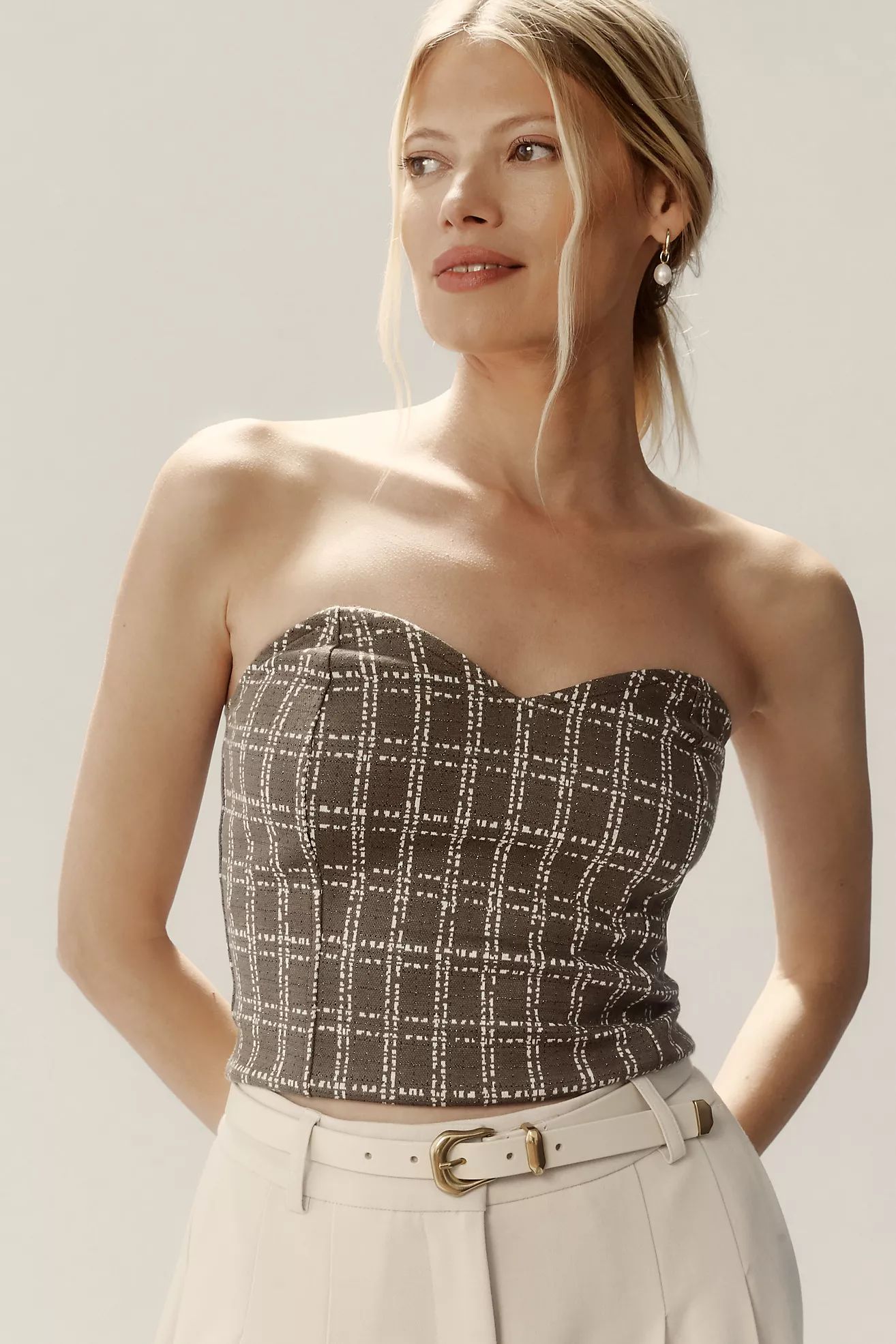 Maeve Strapless Corset Top | Anthropologie (US)