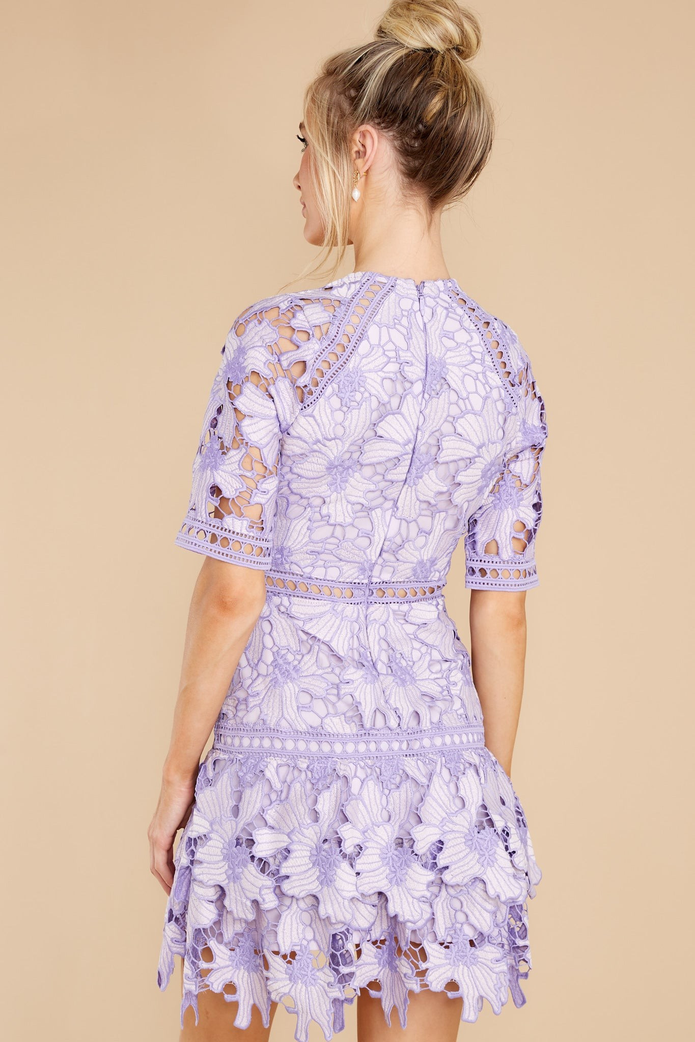 Oblivious Beauty Lavender Lace Dress | Red Dress 