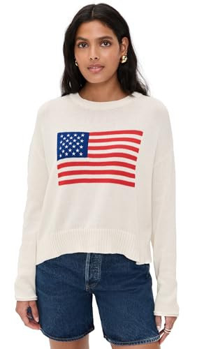Z SUPPLY Women's Sienna Flag Sweater, Sea Salt, Off White, Graphic, L | Amazon (US)