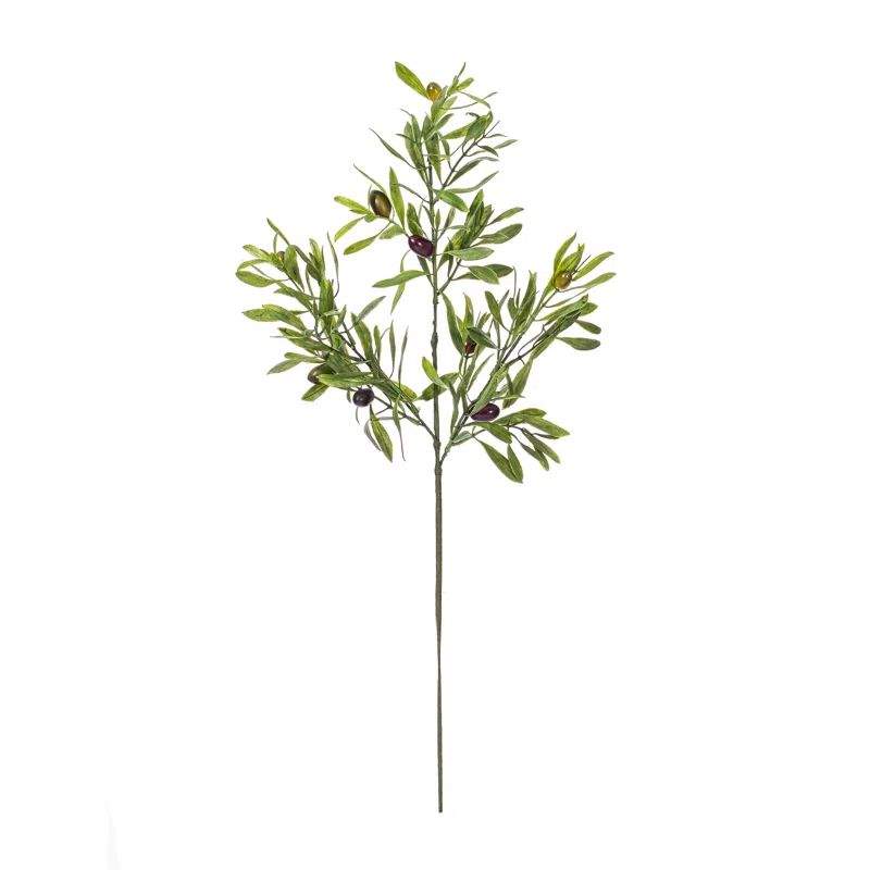 26'' Faux Olive Tree Branch | Wayfair North America