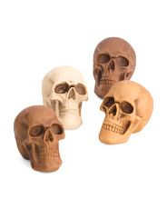 Set Of 4 3.75in Resin Skulls | TJ Maxx
