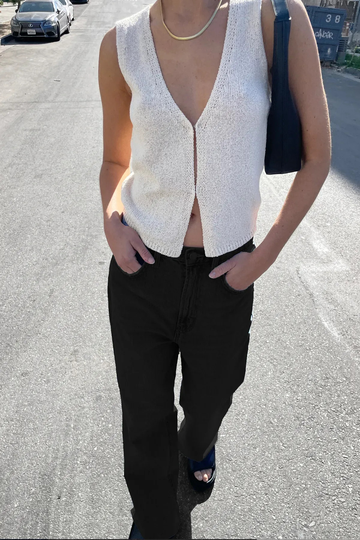 BUTTON UP KNIT TANK | OAK + FORT