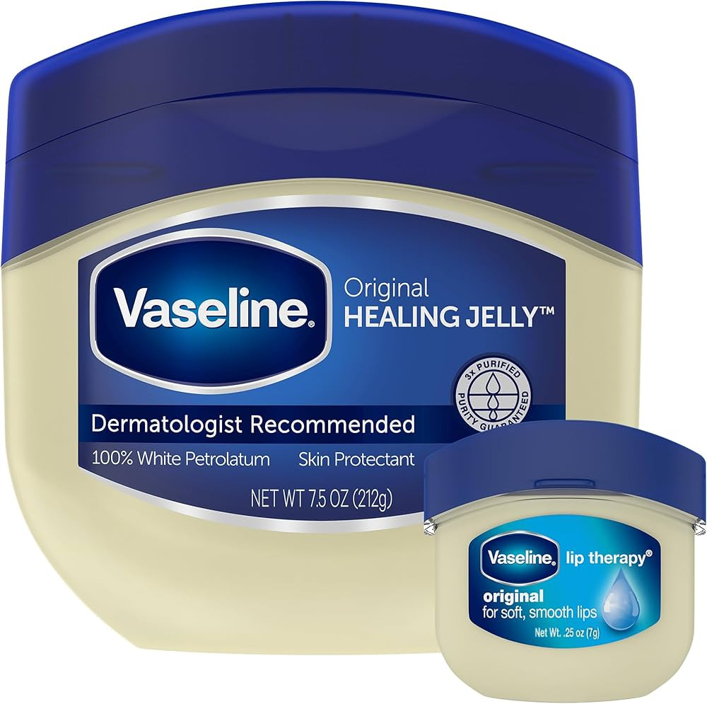 Vaseline Original Healing Jelly, Skin Protectant with 100% White Petrolatum + Original Lip Therap... | Amazon (US)