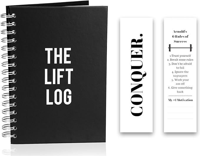 The Lift Log Workout Journal with Bookmark – 6 Month Daily Fitness Journal, Track Lifts, Cardio... | Amazon (CA)