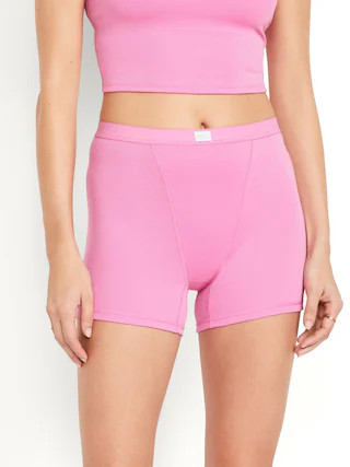 High-Waisted Ribbed Boyshort Briefs -- 3-inch inseam | Old Navy (US)