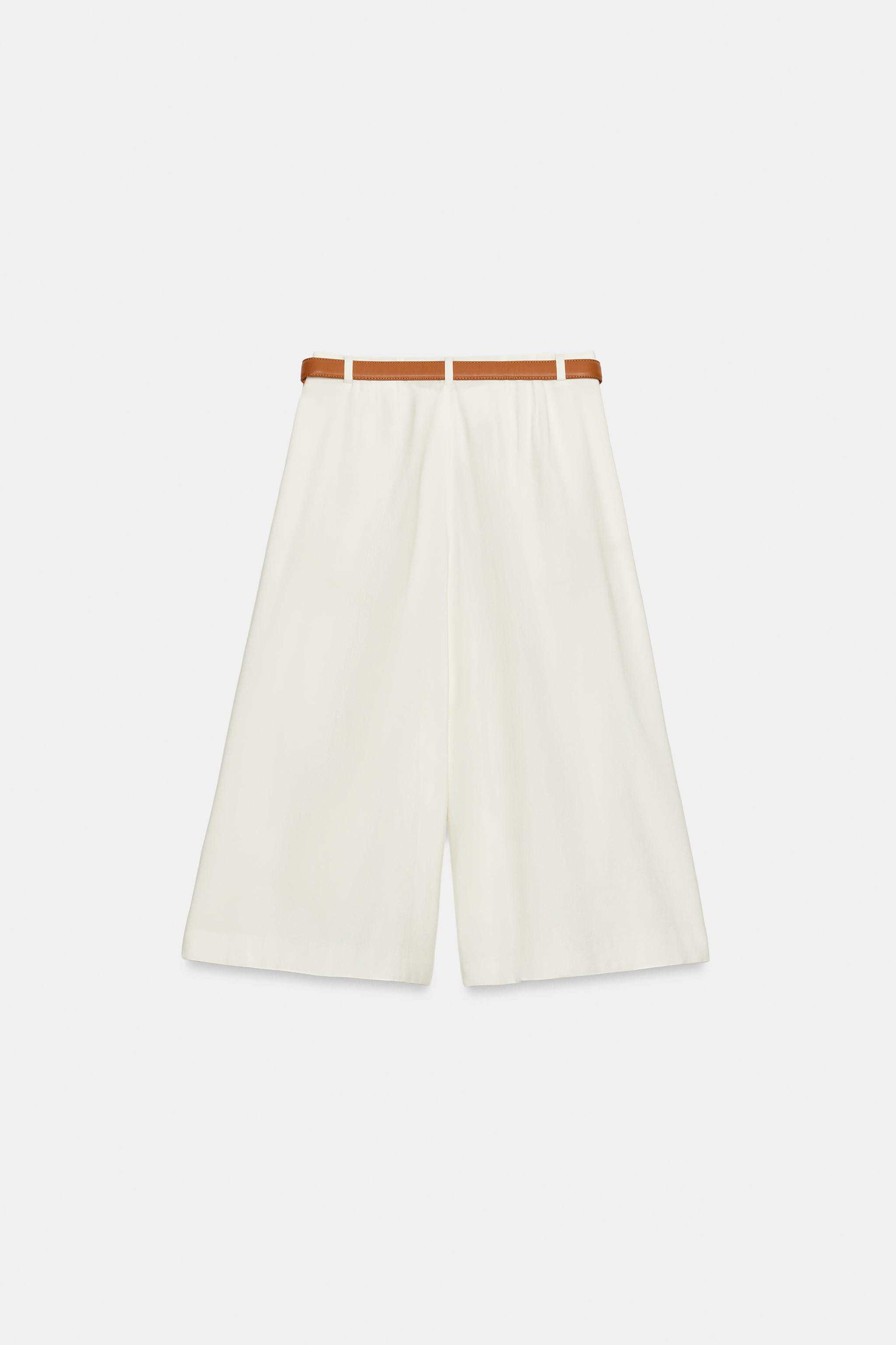 LONG BERMUDA SHORTS WITH BELT | Zara UK