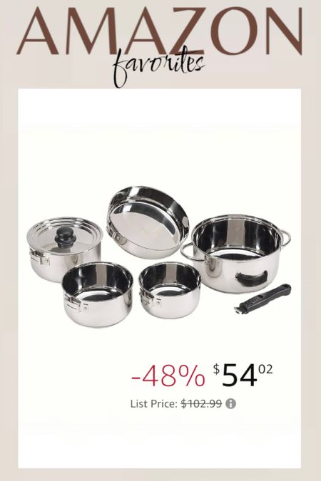 Amazon Kitchen sale finds | chrome pots and pans 

#ltkfind #liketkit #ltkfindunder100

#LTKsalealert #LTKGiftGuide #LTKhome