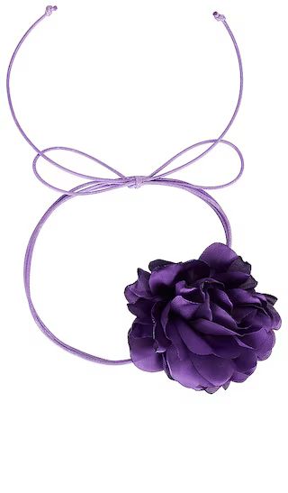 Rosa Flower Necklace in Purple | Revolve Clothing (Global)