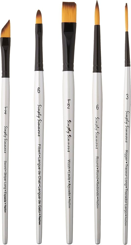 Daler-Rowney Simply Simmons Paintbrush, White | Amazon (US)