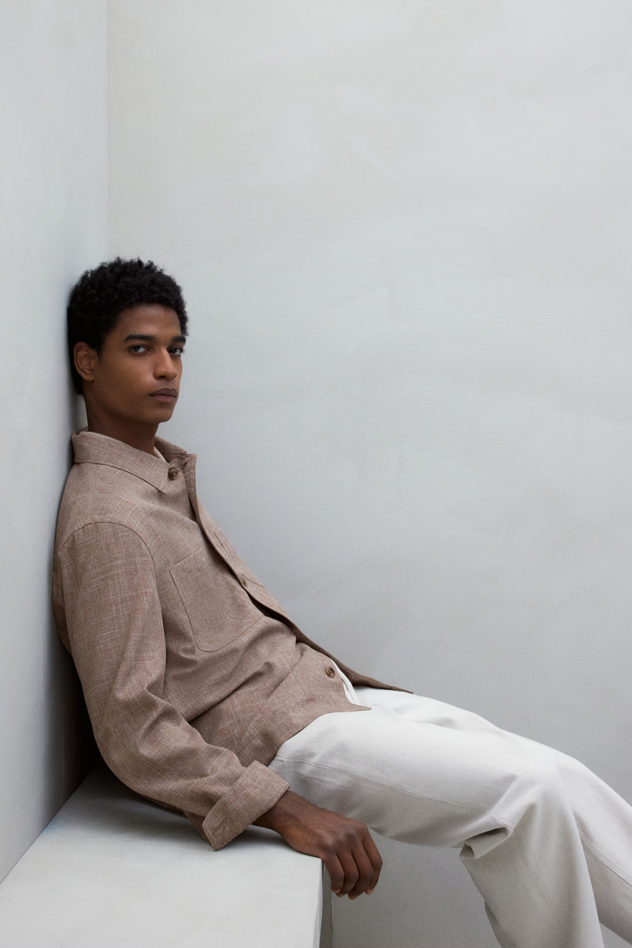 Regular Fit Overshirt - Dark beige - Men | H&M US | H&M (US + CA)