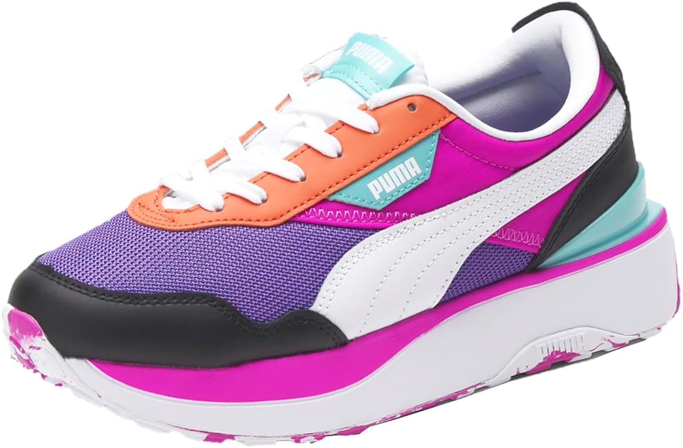 PUMA Womens Cruise Rider Hypnotize Lace Up Sneakers Shoes Casual - Purple | Amazon (US)