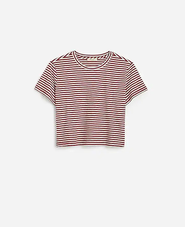 Slub Boxy-Crop Tee | Madewell | Madewell