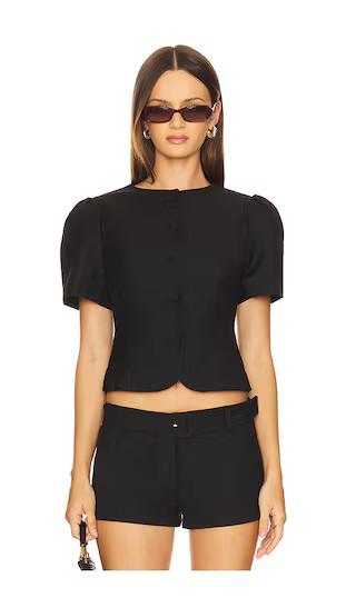 Femme Blouse in Onyx | Revolve Clothing (Global)