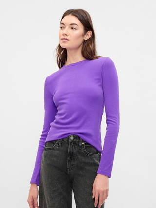 Ribbed Crewneck T-Shirt | Gap Factory