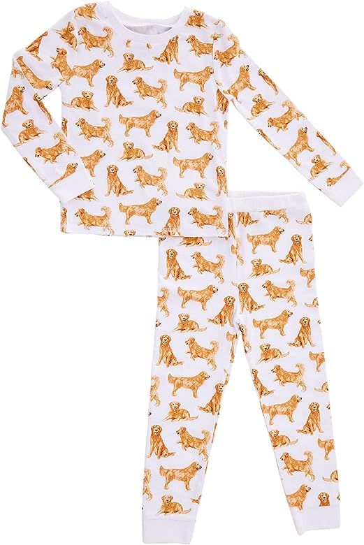 Mud Pie Girls Children's Dog Breed Toddler Pajamas | Amazon (US)
