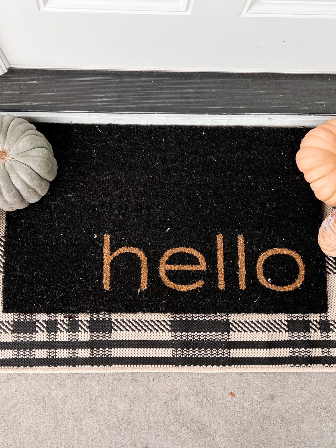 Layered front door mats / welcome mat. Outdoor planters. Walmart planters 

#LTKhome #LTKSeasonal #LTKunder50