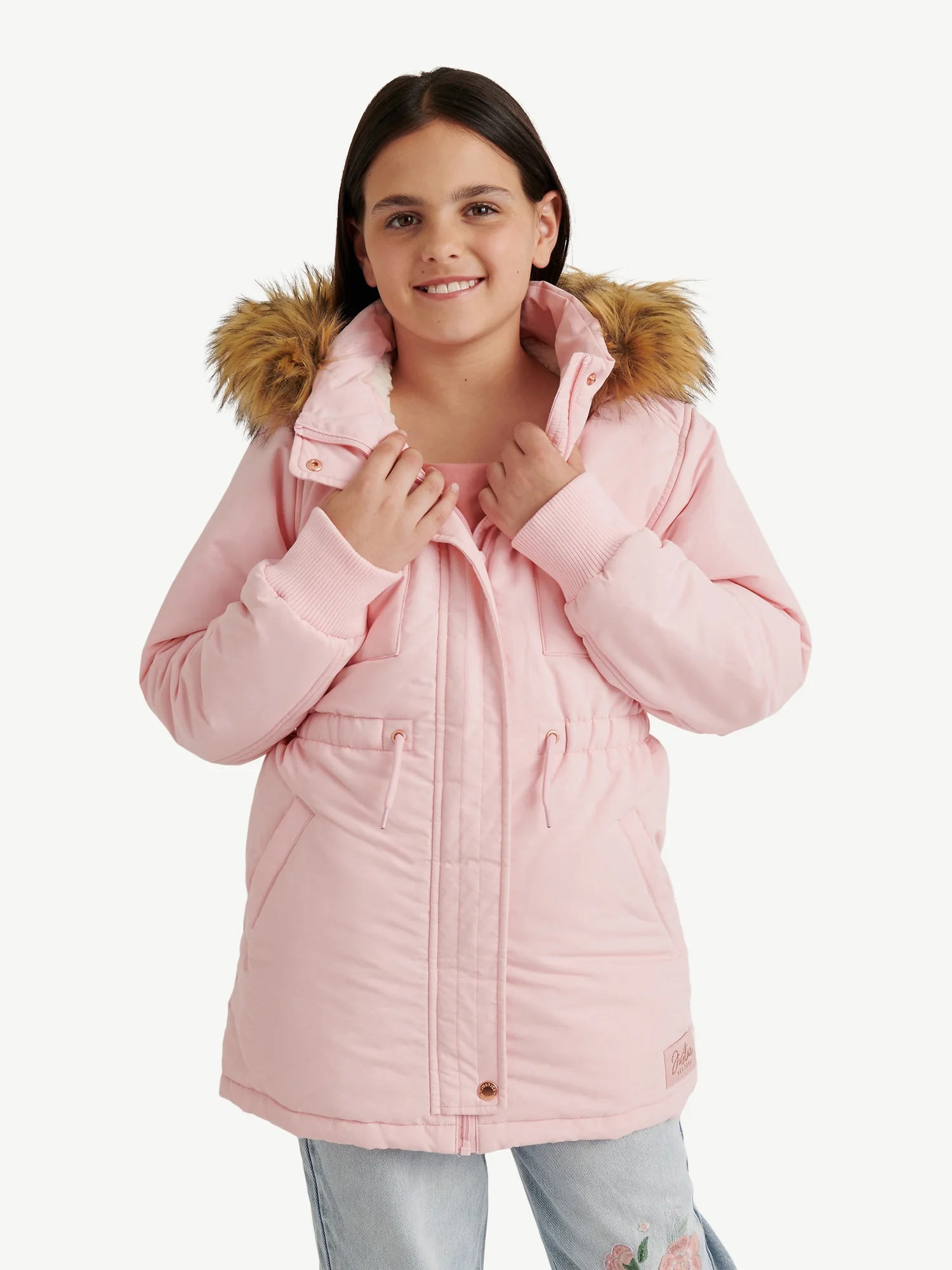 Justice Girl's Canvas Parka, Sizes XS - XL | Walmart (US)