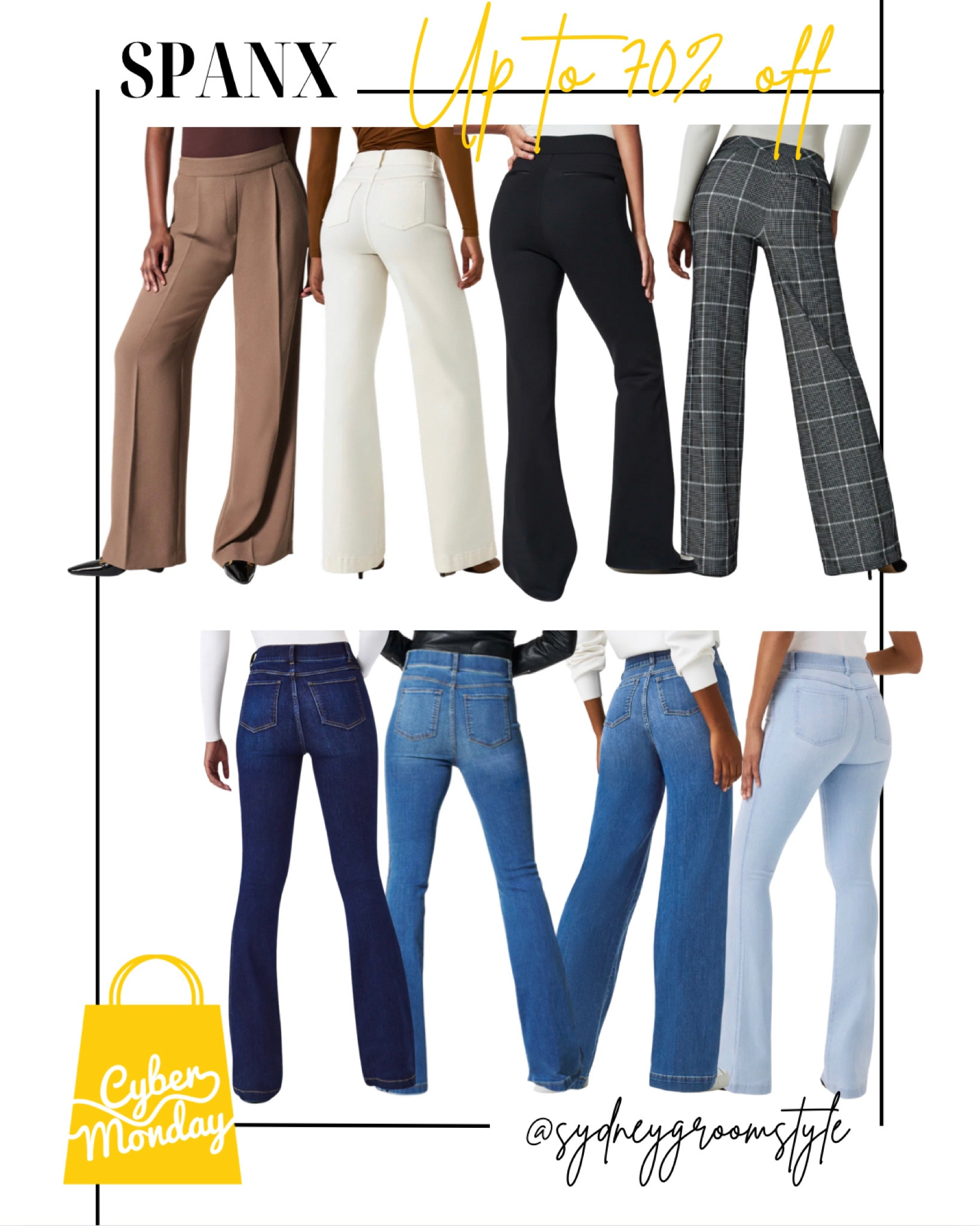 Spanx leather leggings wide leg trouser dress pant pants cyber Monday Black Friday 70% off 60% 50% deals mega sale women's pants shapewear flattering bottoms
#LTKCyberWeek #LTKsalealert #LTKHoliday

#LTKHoliday #LTKworkwear #LTKSeasonal