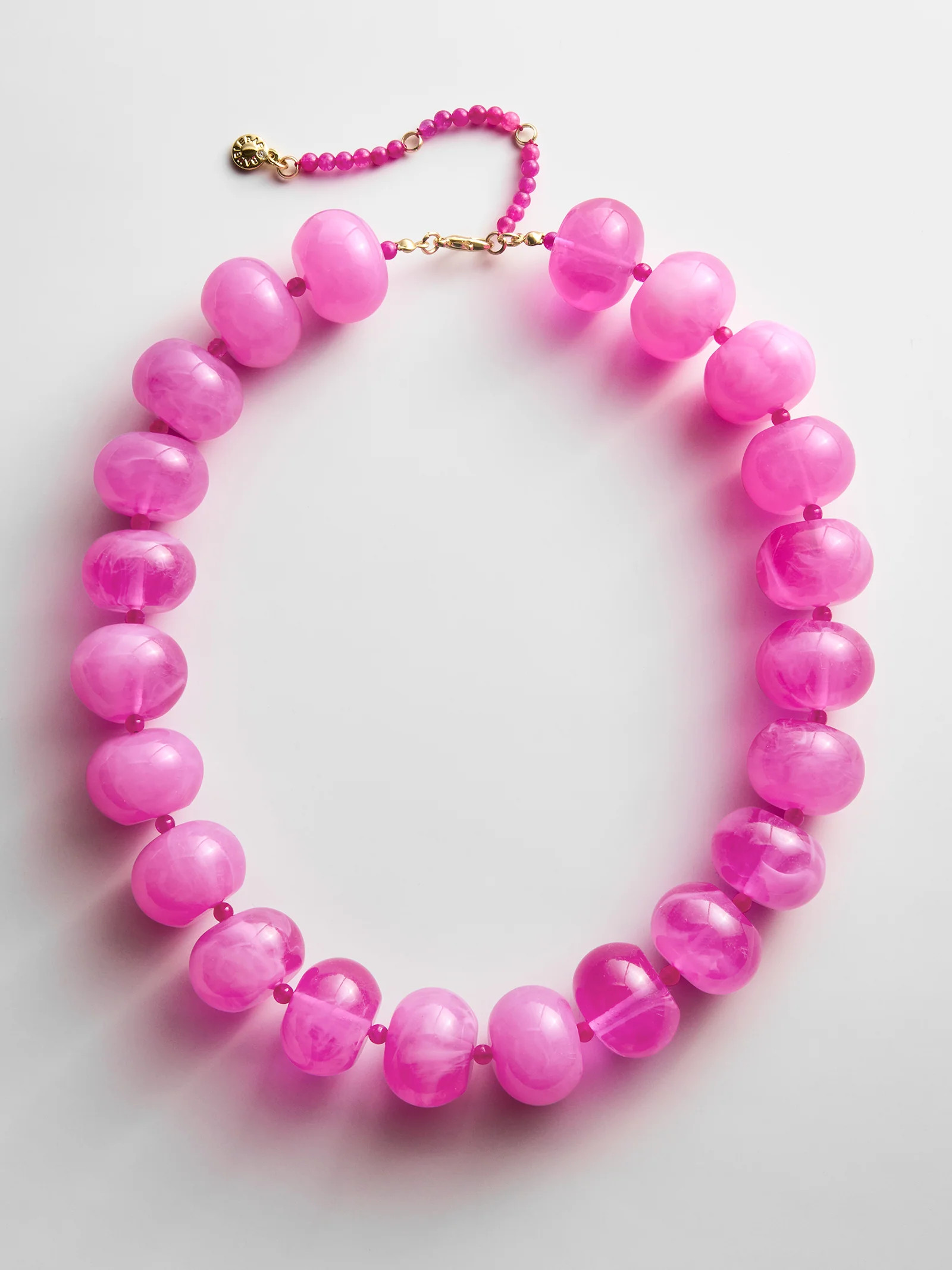 Joan Semi-Precious Necklace - Fuchsia Agate | BaubleBar