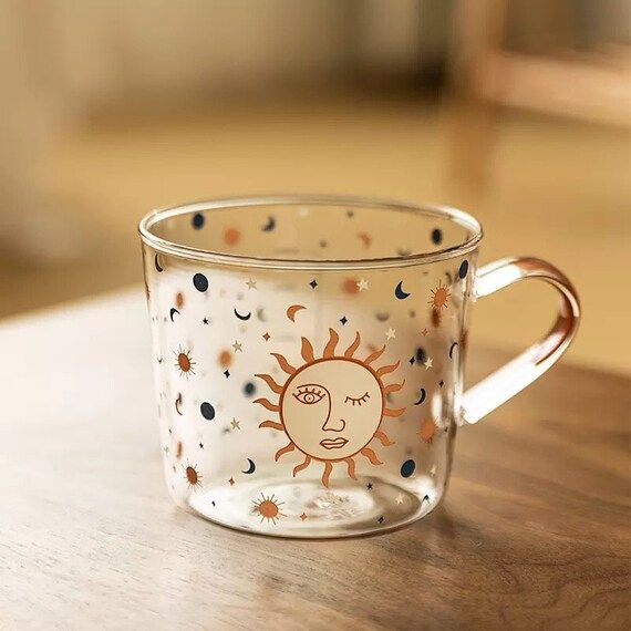 500ml Glass Breakfast Coffee/tea/juice/milk Mug Cup With | Etsy | Etsy (US)