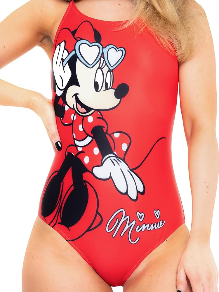 Disney Womens Bathing Suit | Minnie Mouse Swimsuit for Summer | One Piece Womens Bathing Suit | Amazon (US)