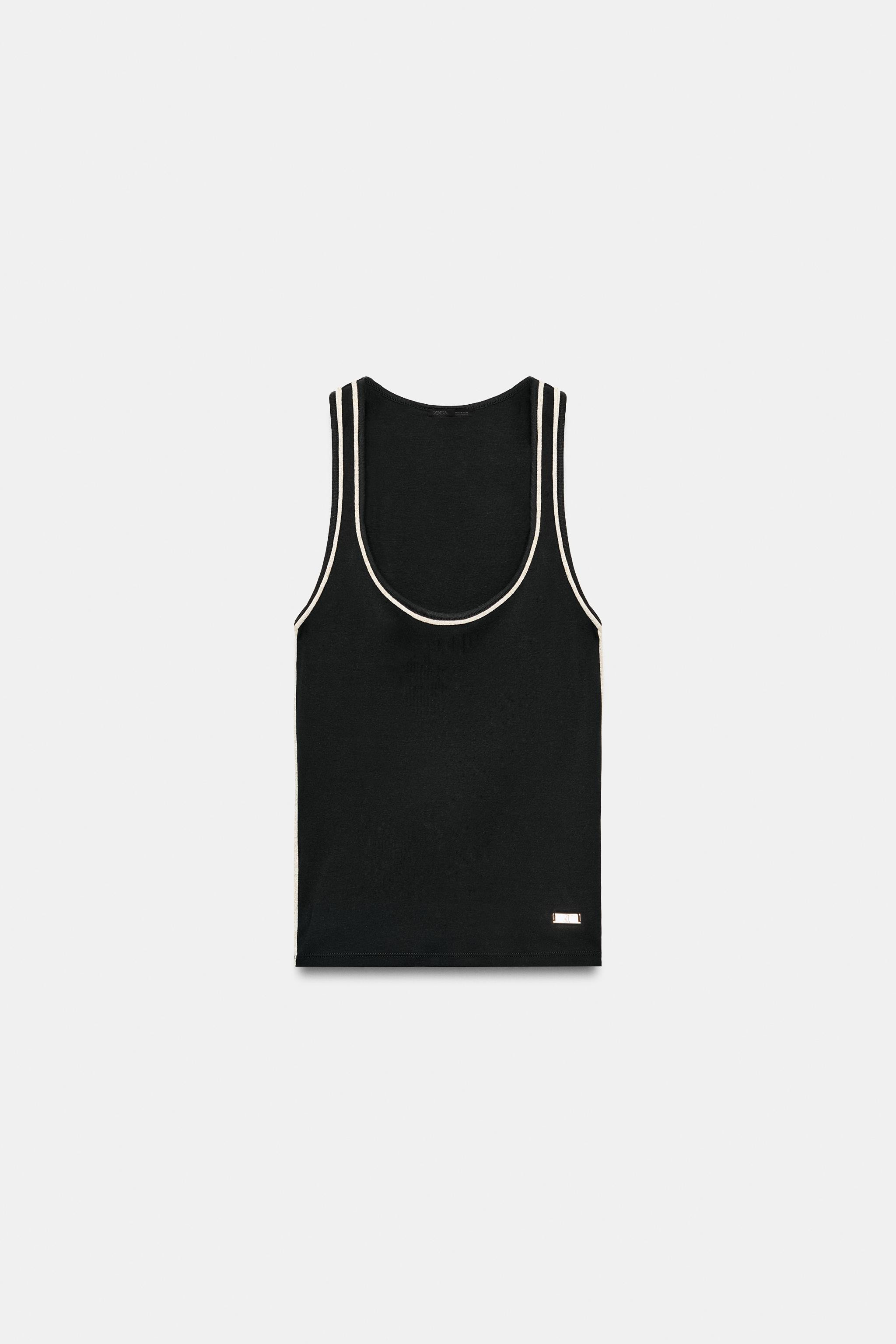 CONTRAST TRIM TOP | Zara US