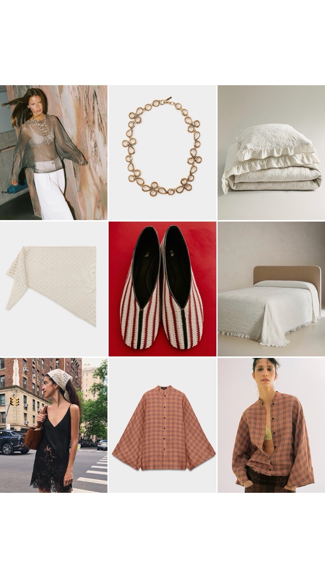 Zara favourites 
•
•
Zara new in, autumn fashion, crochet scarf, blouse, statement necklace, bedsheets, Zara home

#LTKuk #LTKeurope #LTKautumn