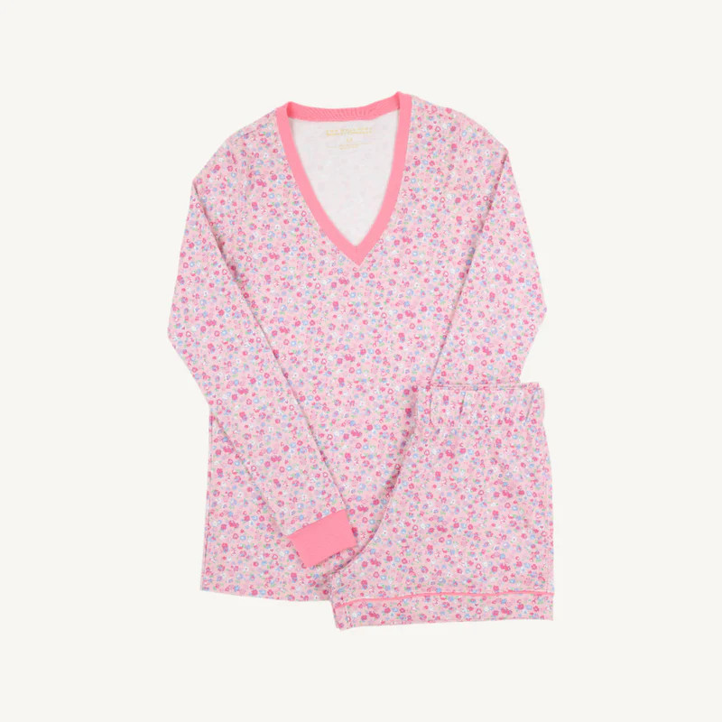 Coastal Living Lounge Set (Women) - Mableton Mini Floral (Pink) with R | The Beaufort Bonnet Company