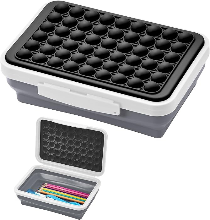 LockerMate by Bostitch Pencil Case, Flexi Storage Box with Pop-It Fidget Top Lid, Sensory Popper,... | Amazon (US)