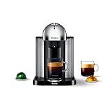 Nespresso Vertuo Coffee and Espresso Machine by Breville,5 Cups, Chrome | Amazon (US)
