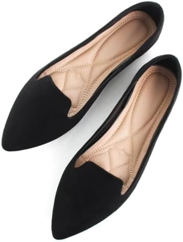 Stunner Women Cute Slip-On Ballet Shoes Soft Solid Classic Pointed Toe Flats 2 | Amazon (US)