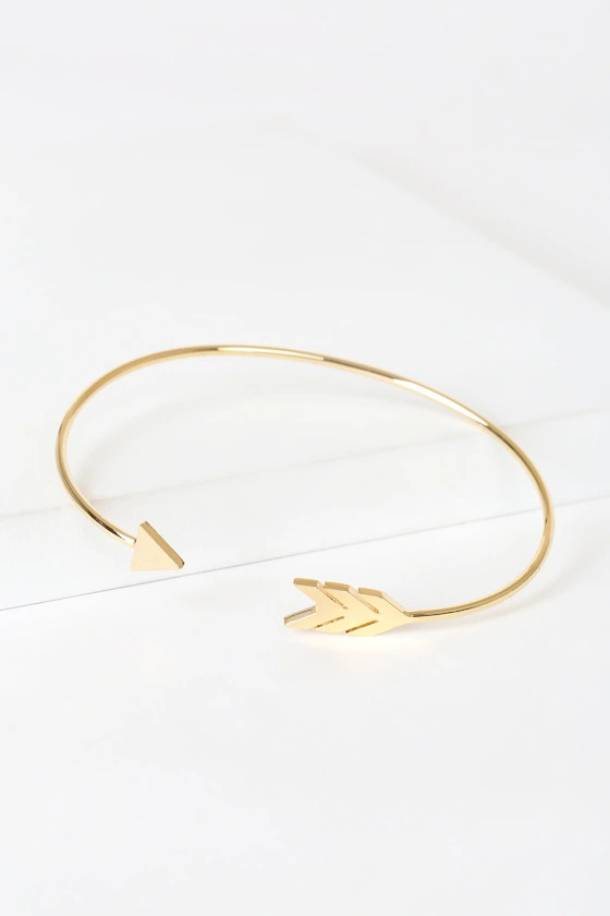 Follow Your Arrow Gold Bracelet | Lulus (US)