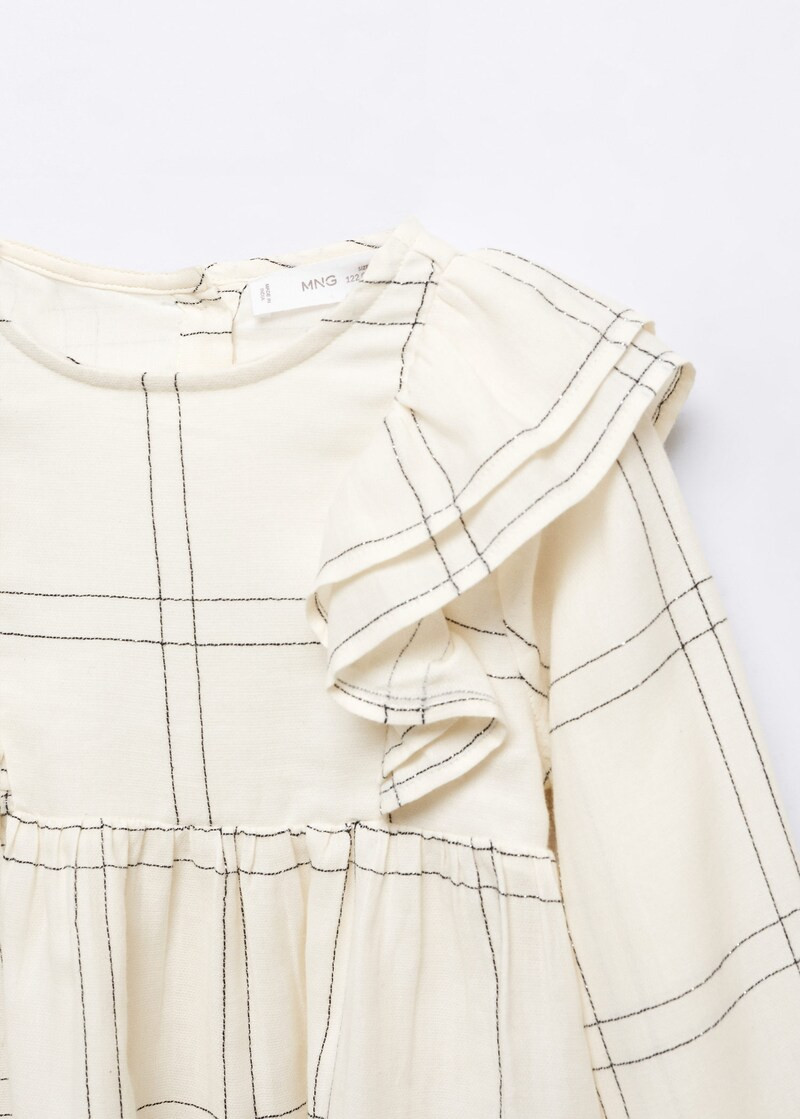 Striped ruffled blouse -  Women | Mango USA | MANGO (US)