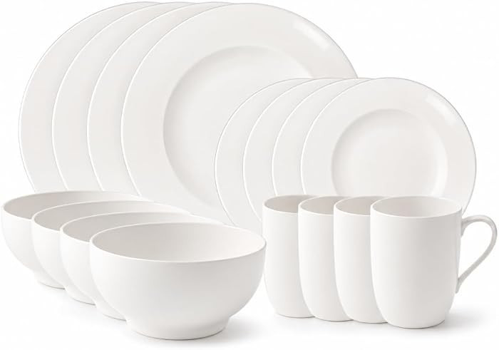 Villeroy & Boch \u2013 For Me Starter-Set 16 Teilig F\u00fcr 4 Personen, Geschirrset Wei\u00df, K... | Amazon (DE)