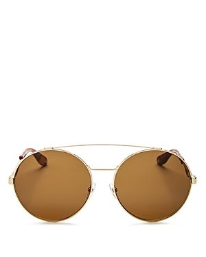 Givenchy Double Brow Bar Oversized Round Sunglasses, 60mm | Bloomingdale's (US)