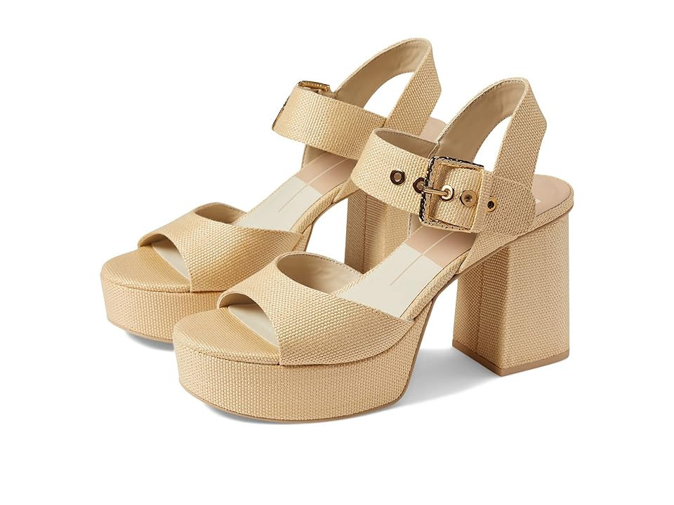 Dolce Vita Bobby Women's Shoes Natural Raffia : 9.5 M, Textile | Zappos