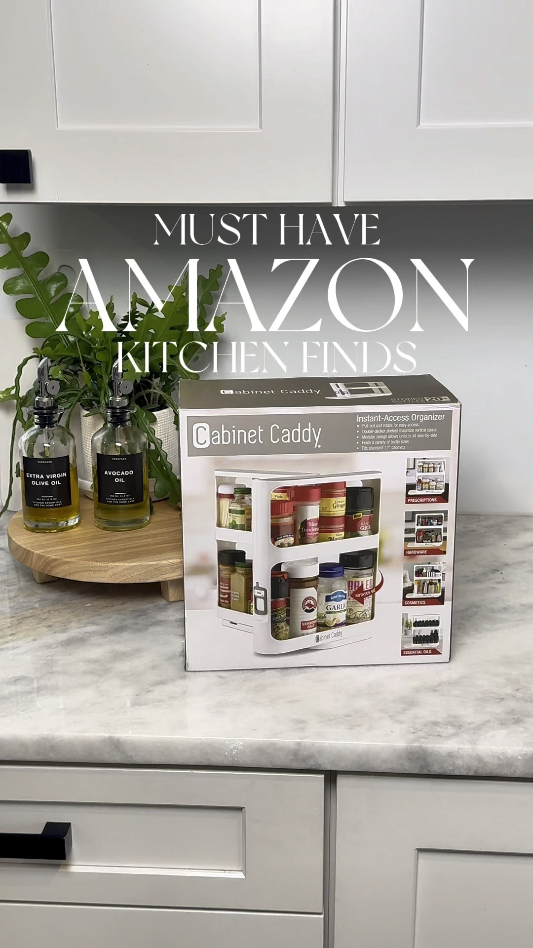 Comment SHOP for the link to be sent to you DM or click the link 'Shop my Amazon Storefront' in my bio. Start the new year off right with this innovative kitchen storage caddy. Organize your cabinets effortlessly, from vitamins and medicines to spices and more. This sleek solution brings order to chaos, making every item easily accessible. Say goodbye to clutter and hello to a tidy, functional and clean kitchen! 

#LTKhome #LTKfindsunder50 #LTKVideo