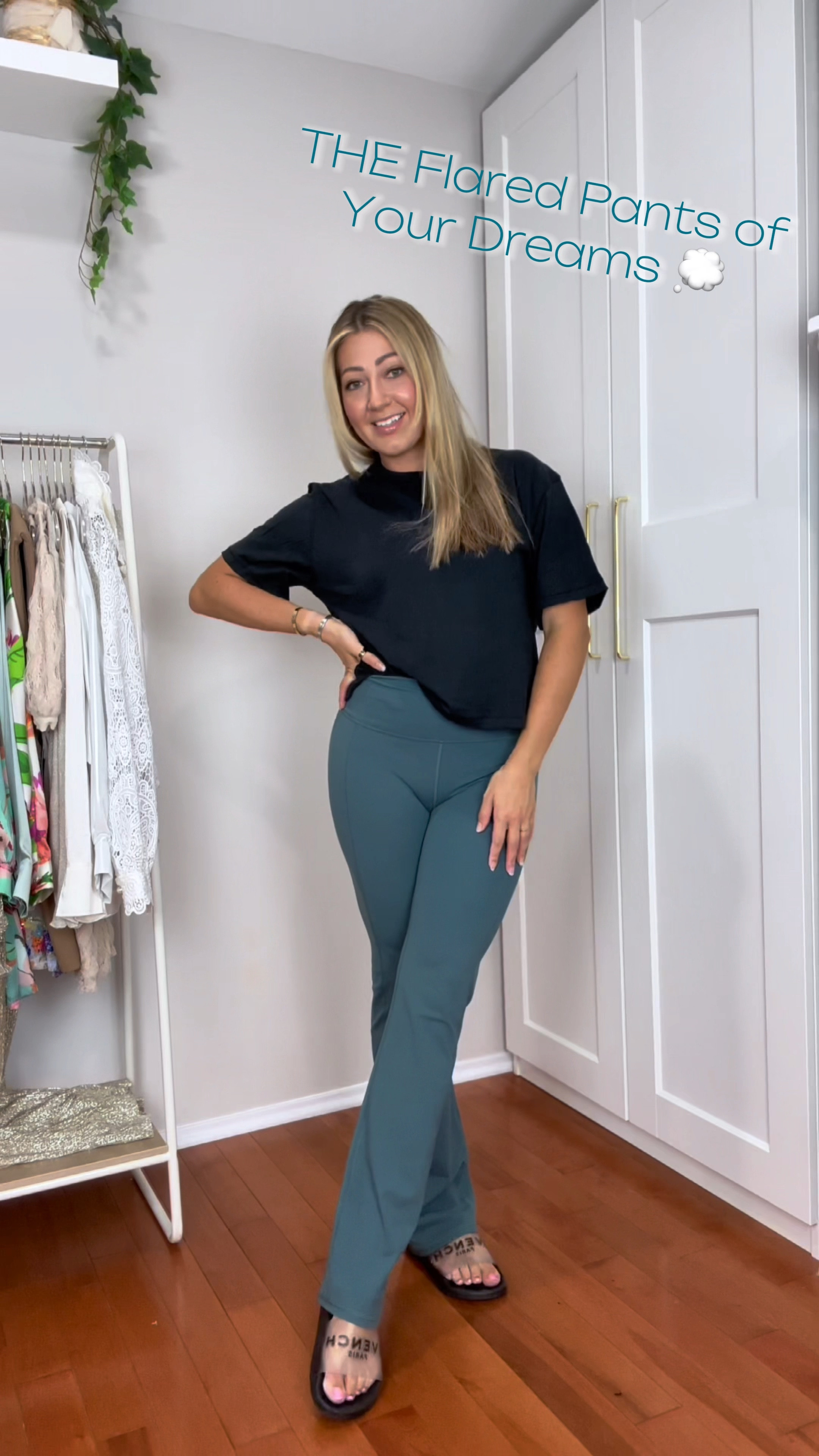 THEY 👏🏼 DID 👏🏼 IT 👏🏼 AGAIN 😍 If you could feel these pants through the screen… they’re the softest pair I’ve ever gotten from @fabletics #fableticspartner 

So happy I caved and got this pair of flared leggings (YOGA PANTS 🤣). I’ll be wearing them all the time! 

This top is also the perfect black tee to go with it 🤌🏻

Size: Medium in both 

#LTKFind #LTKfitness #LTKunder50