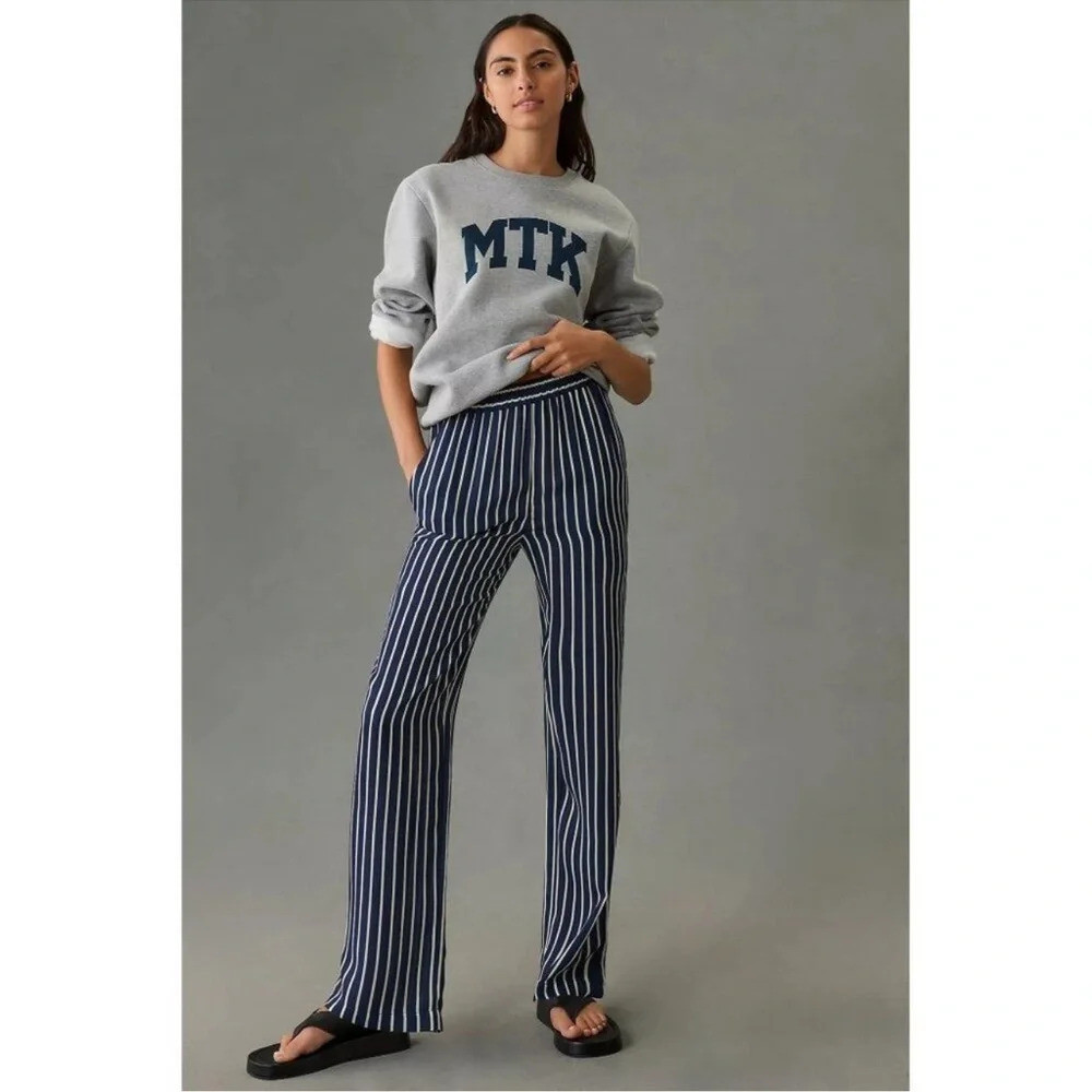 KULE THE SILK LIDO NAVY / CREAM STRIPES
STRETCHY WAISTBAND PANTS Size Small | Poshmark