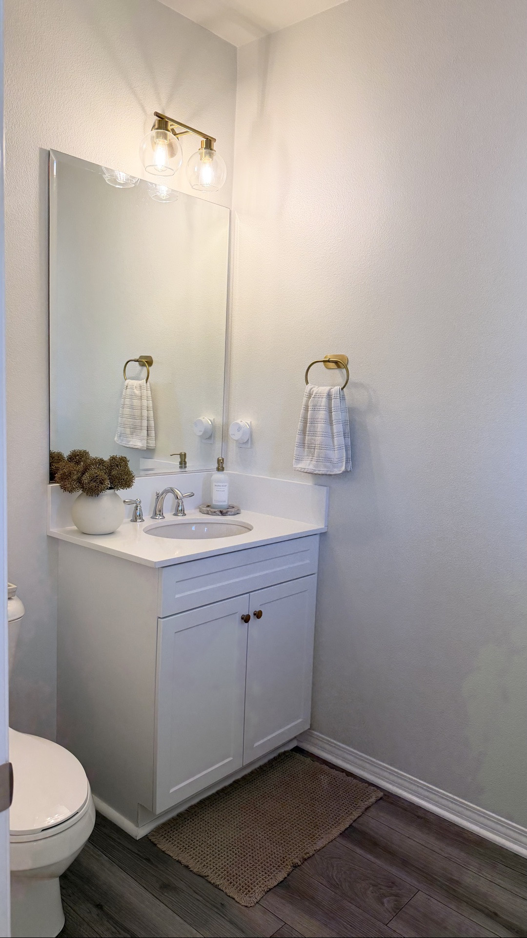 A very simple guest bathroom styling!

#LTKHome #LTKSeasonal