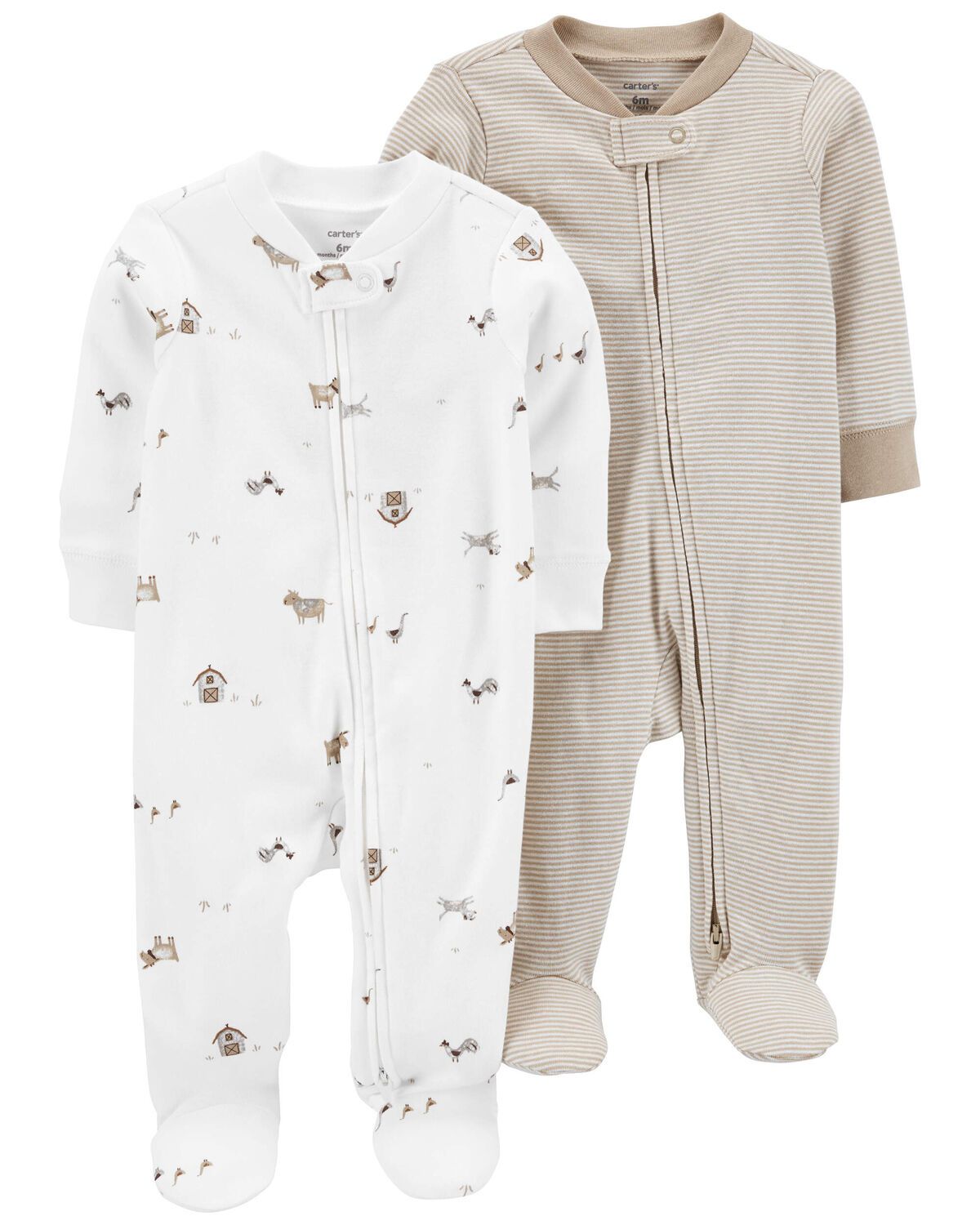 Multi Baby 2-Pack Zip-Up Sleep & Play Pajamas | carters.com | Carter's