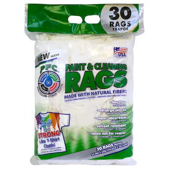 Intex Paint Rags 30 -Pack Natural fiber blend Cloth | Lowe's