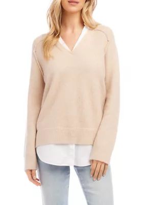 Karen Kane Petite Size Layered Sweater | Belk