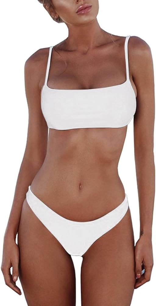 Padded Push up Brazilian Thong Bikini Sets 2022 Swimsuits for Women | Amazon (US)