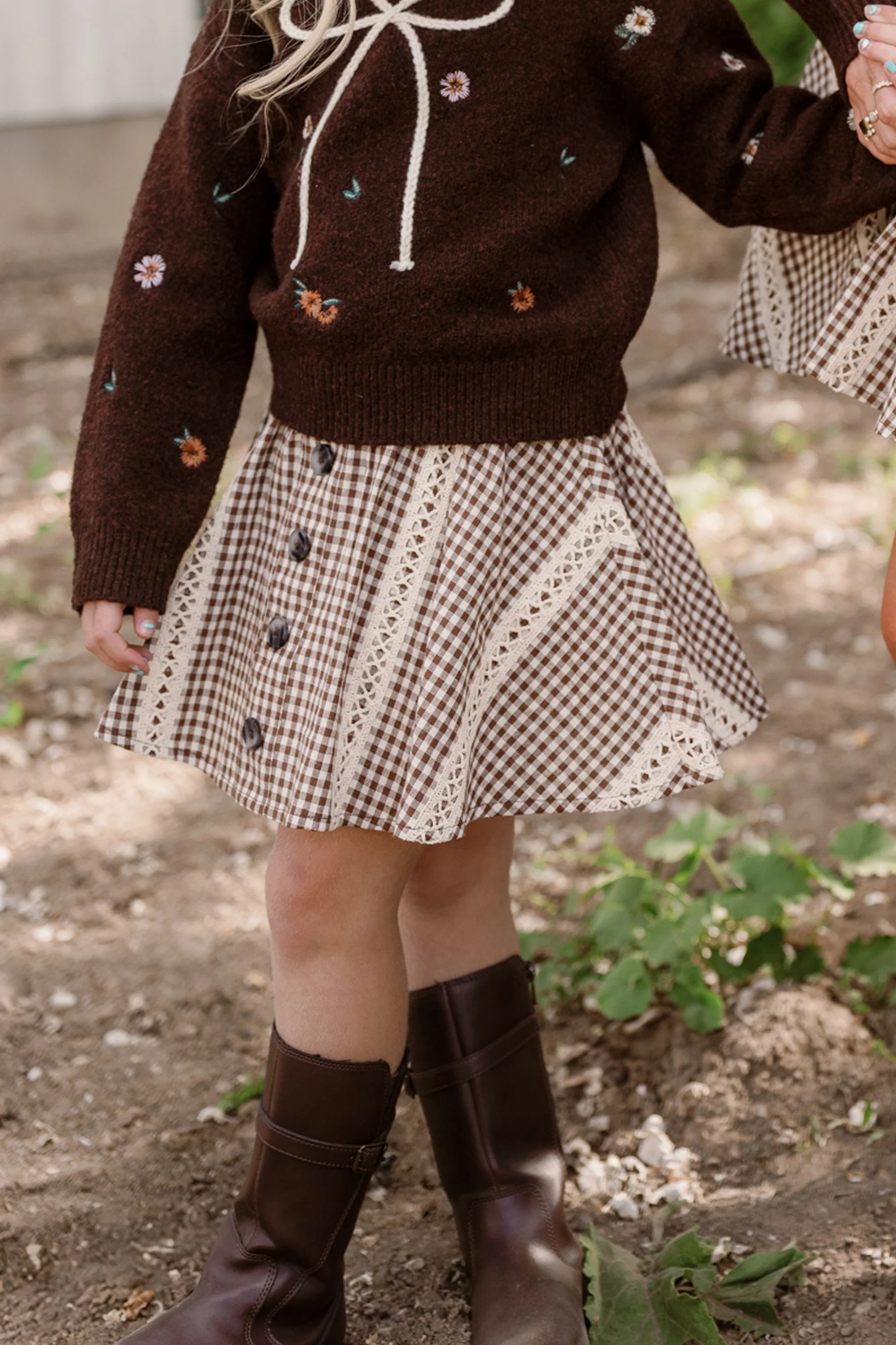 Mini Tash Skort in Hickory Gingham | Ivy City Co