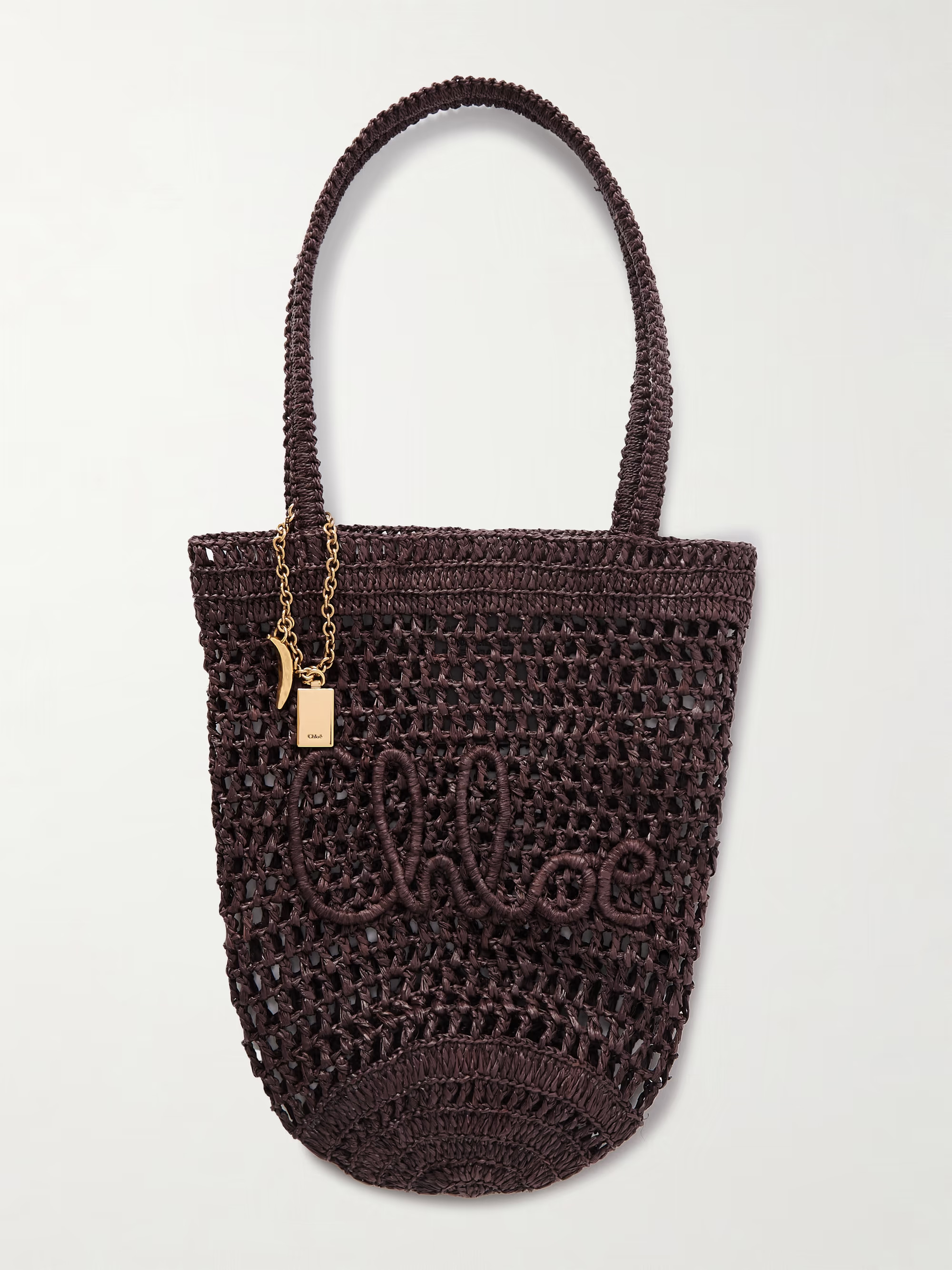 Summer Banana embellished embroidered raffia tote | NET-A-PORTER (UK & EU)
